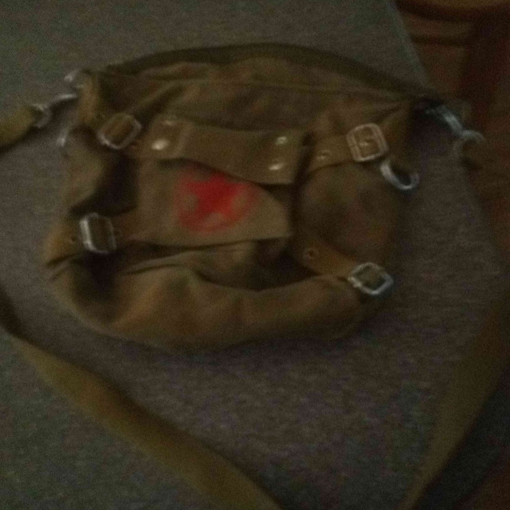 Canvas Army Crossbody Bag